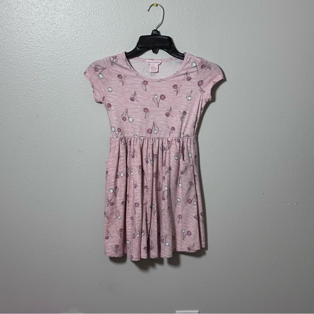Maddie &‎ Michelle Kids Floral Dress Pink Girls size 7